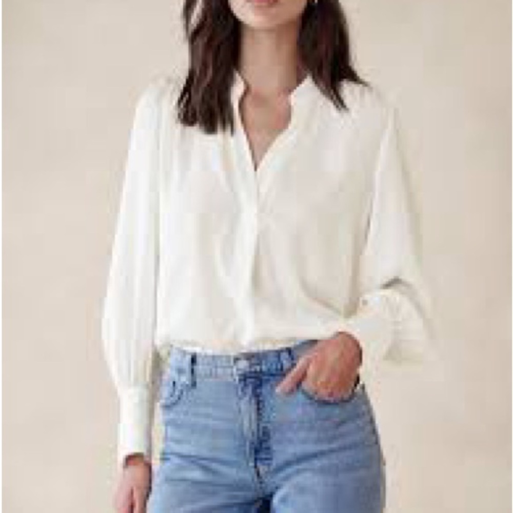 Banana Republic Volume Sleeve Blouse